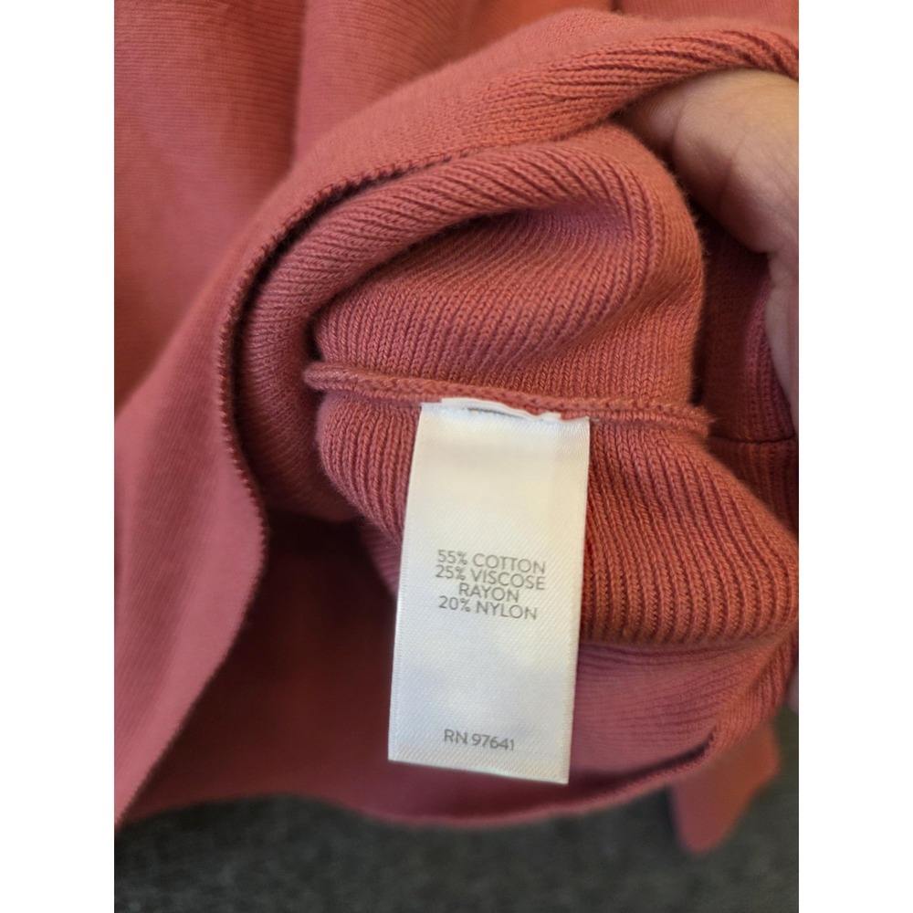 J Jill Sweater Womens Small Pink Boat Neck Long Sleeve Pullover Back Strap - Picture 6 of 12